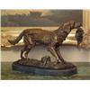 Image 2 : Excellent Bronze Sculpture Hunting Dog with Quail