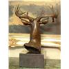 Image 3 : Large Bronze Bust Sculpture Elk