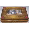 Image 1 : FRENCH 19thC BRONZE BOX SIGNED AND PAINTED PORTRAIT ~CO