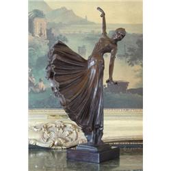 Magnificent Bronze Sculpture Ballroom Dancer Art Deco