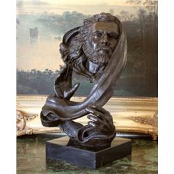 Fine Bronze Bust Sculpture Moses