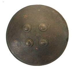 Black wooden shield