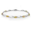 Image 1 : Genuine 3.02 ctw Sapphire & Diamond Bracelet 10K Gold - Retails for $1120