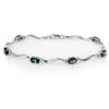 Image 1 : Genuine 4.02 ctw Sapphire & Diamond Bracelet 10K Gold - Retails for $1260
