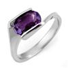 Image 1 : Genuine 2.0 ctw Amethyst Ring 10K White Gold - Retails for $750