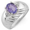 Image 1 : Genuine 1.15ctw Tanzanite & Diamond Ring 10K White Gold - Retails for $1480