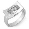 Image 1 : Natural 0.25 ctw Diamond Ring 10K White Gold - Retails for $1220