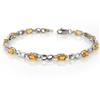 Image 1 : Genuine 3.51 ctw Sapphire & Diamond Bracelet 10K Gold - Retails for $1380
