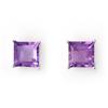 Image 1 : Genuine 2.0 ctw Amethyst Earrings 14K White Gold - Retails for $510