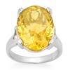 Image 1 : Genuine 10.0 ctw Citrine Ring 10K White Gold - Retails for $1610