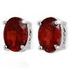 Image 1 : Genuine 2.0 ctw Garnet Stud Earrings 14K White Gold - Retails for $480