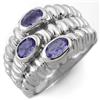 Image 1 : Genuine 1.25 ctw Tanzanite Ring 10K White Gold - Retails for $1410