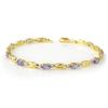 Image 1 : Genuine 2.50 ctw Tanzanite Bracelet 10K Yellow Gold - Retails for $1270