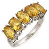 Image 1 : Genuine 2.0 ctw Citrine 5-stone Ring 10K White Gold - Retails for $570