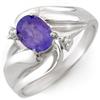 Image 1 : Genuine 1.02 ctw Tanzanite & Diamond Ring 10K Gold - Retails for $830