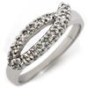 Image 1 : Natural 0.20 ctw Diamond Ring 10K White Gold - Retails for $840