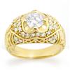 Image 1 : Natural 1.65 ctw Diamond Ring 14K Yellow Gold - Retails for $13450