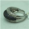 Image 3 : Natural 1.91 ctw Diamond and Blue Sapphire Ring in 14K White Gold - MSRP $3618