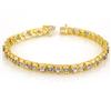 Image 1 : Genuine 3.14 ctw Tanzanite & Diamond Bracelet 10K Gold - Retails for $2410