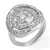 Image 1 : Natural 1.30 ctw Diamond Ring 14K White Gold - Retails for $4710