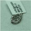 Image 1 : Natural 0.12 ctw Diamond Pendant in 14K White Gold - MSRP $390
