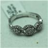 Image 2 : Natural 0.5 ctw Diamond Ring in 14K White Gold - MSRP $1816