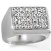 Image 1 : Natural 0.50 ctw Diamond Men's Ring 10K White Gold - Retails for $2570