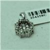 Image 1 : Natural 0.5 ctw Diamond Pendant in 14K White Gold - MSRP $1670