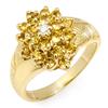 Image 1 : Genuine 1.39ctw Yellow Sapphire & Diamond Ring 10K Gold - Retails for $1430