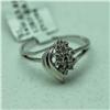 Image 2 : Natural 0.1 ctw Diamond Ring in 14K White Gold - MSRP $444