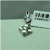 Image 1 : Natural 0.15 ctw Diamond Pendant in 18K White Gold - MSRP $806