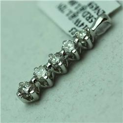 Natural 1.5 ctw Diamond Pendant in 14K White Gold - MSRP $4218