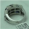 Image 4 : Natural 4.05 ctw Diamond and Blue Sapphire Ring in 14K White Gold - MSRP $3924