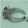 Image 3 : Natural 4.45 ctw Diamond and Pink Amethyst Ring in 14K White Gold - MSRP $2108