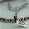 Image 3 : Natural 9.43 ctw Diamond and Ruby Necklace in 14K White Gold - MSRP $14550