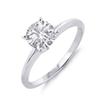 Image 1 : Natural 0.25 ctw Solitaire Diamond Ring 14K White Gold - Retails for $1470