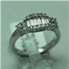 Image 1 : Natural 1.01 ctw Diamond Ring in 14K White Gold - MSRP $3426