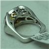 Image 4 : Natural 3.32 ctw Diamond and Citrine Ring in 14K White Gold - MSRP $2488