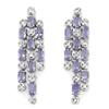 Image 1 : Genuine 4.33 ctw Tanzanite & Diamond Earrings 14K Gold - Retails for $3560