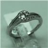 Image 1 : Natural 0.3 ctw Diamond Ring in 14K White Gold - MSRP $1690