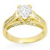 Image 1 : Natural 1.25 ctw Diamond Ring 14K Yellow Gold - Retails for $7420