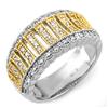 Image 1 : Natural 0.65 ctw Diamond Bridal Ring 10K 2tone Gold - Retails for $2200