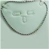 Image 3 : Natural 7.76 ctw Multi-color Sapphire Necklace in 14K White Gold - MSRP $10876