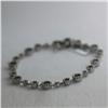 Image 1 : Natural 4.52 ctw Blue Diamond Bracelet in 14K White Gold - MSRP $13986