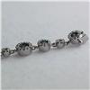 Image 2 : Natural 4.52 ctw Blue Diamond Bracelet in 14K White Gold - MSRP $13986