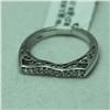 Image 2 : Natural 0.15 ctw Diamond Ring in 14K White Gold - MSRP $672