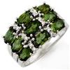 Image 1 : Genuine 3.15ct Green Tourmaline & Diamond Ring 10K Gold - Retails for $1340