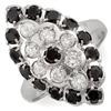 Image 1 : Natural 2.0 ctw White & Black Diamond Ring 10K Gold - Retails for $2330