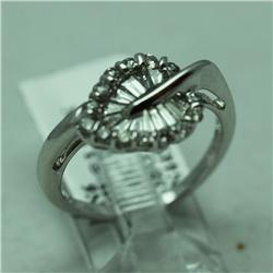 Natural 0.75 ctw Diamond Ring in 14K White Gold - MSRP $3526