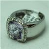 Image 2 : Natural 5.35 ctw Diamond and Pink Amethyst Ring in 18K White Gold - MSRP $4198